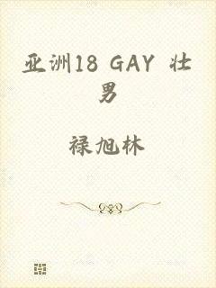 亚洲18 GAY 壮男